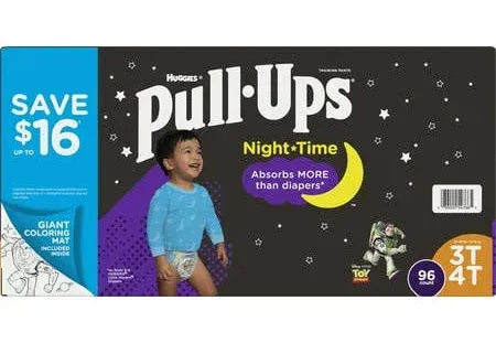 Huggies Pull-Ups Nighttime Training Underwear for Boys