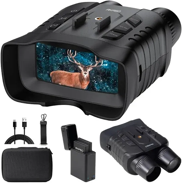 AKASO Seemor-200 Night Vision Goggles - 4K Full Color Night Vision Binoculars for Adults, App-Enabled Photo and Video Saving,AI-ISP 3280FT Viewing Range,16x Digital Zoom for Camping Hiking & Security