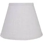 Aspen Creative 58908 Transitional Hardback Empire Shape Construction Light Grey, 9" Wide (5" x 9" x 7") Uno Lamp Shade