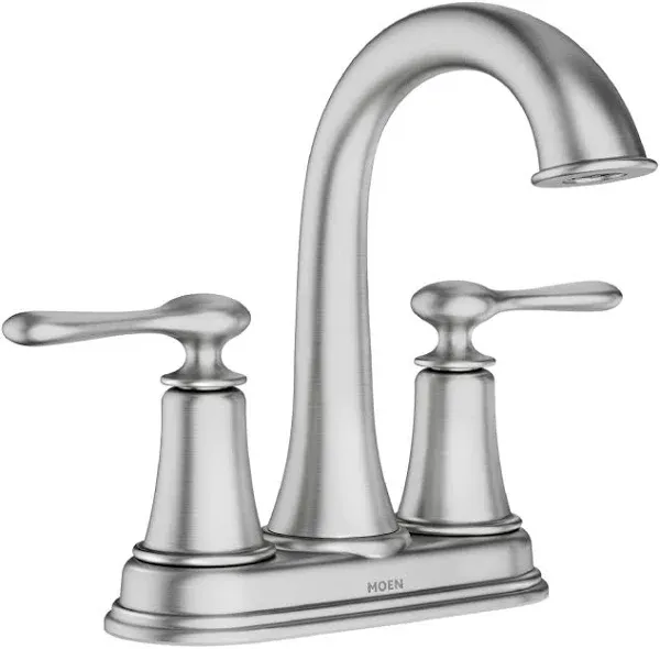 Moen Ellicott Two-Handle Centerset Bathroom Sink Faucet 84092SRN