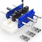 Self Centering Dowel Jig, Upgraded 6.7&#039;&#039; Drill Jig For Straight Holes Biscuit...