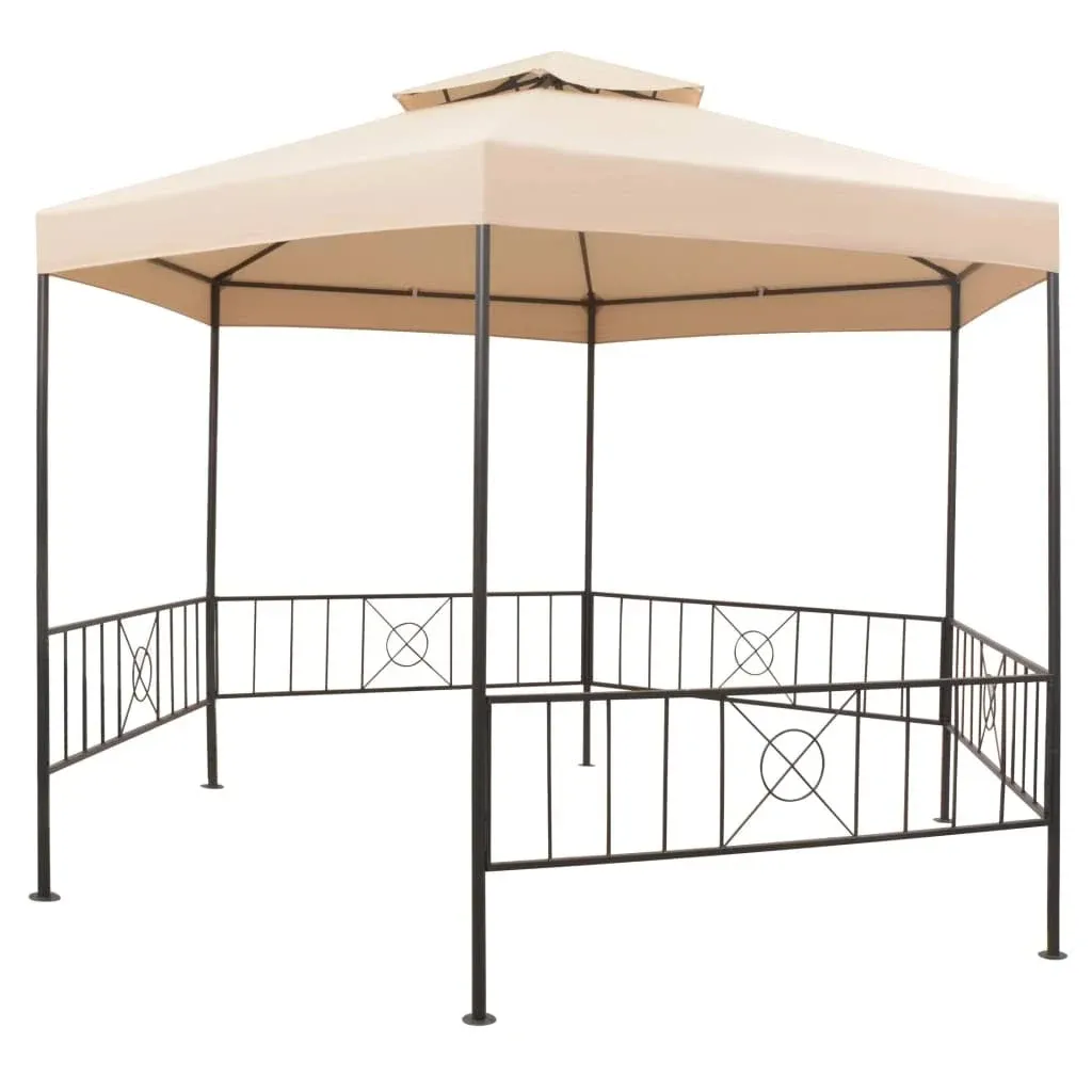 vidaXL Garden Marquee Gazebo Pavilion Tent Beige 127.2x104.3, 43165 - Contemporary - Gazebos - by BisonOffice | Houzz