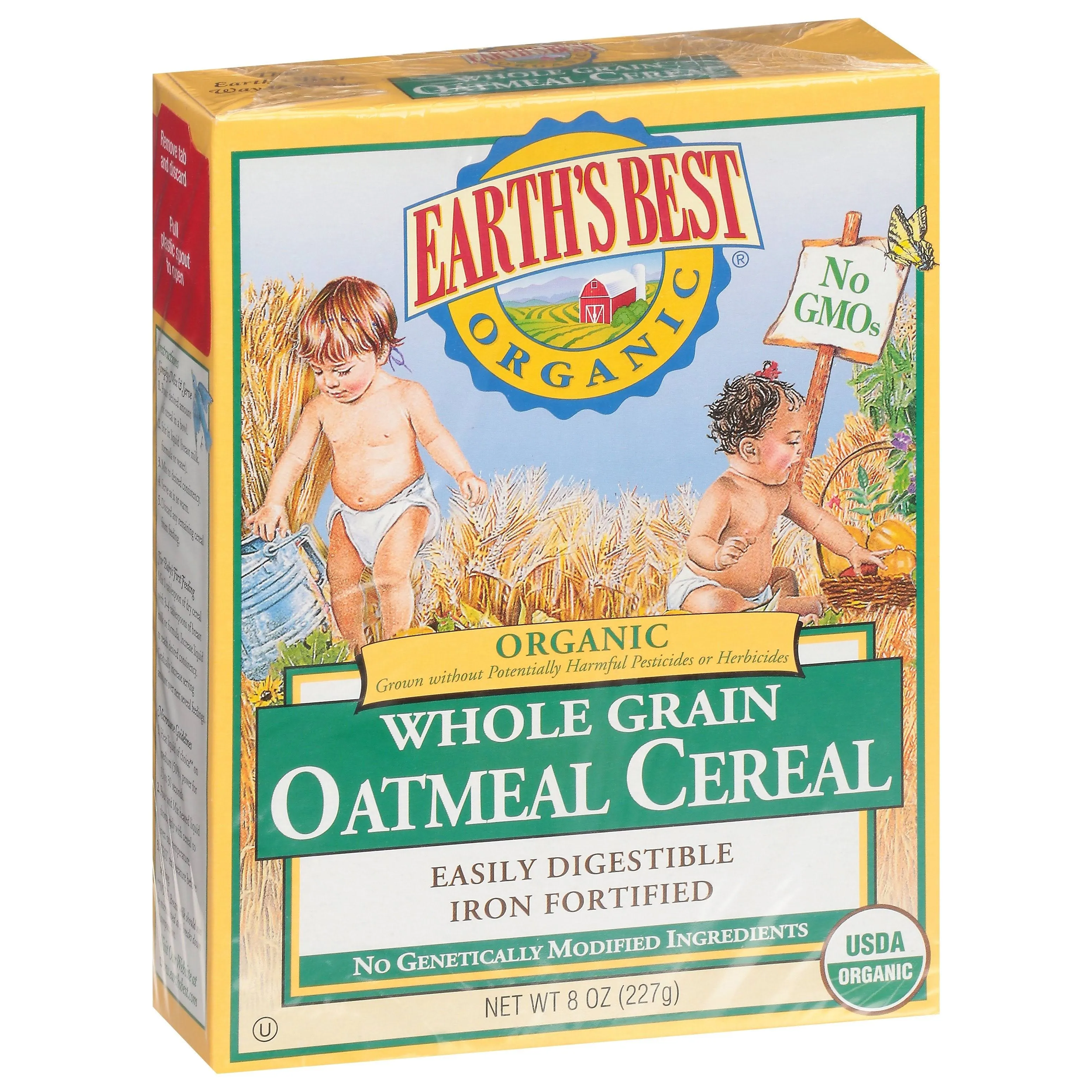 Earth's Best Organic Whole Grain Oatmeal Cereal (8 oz)