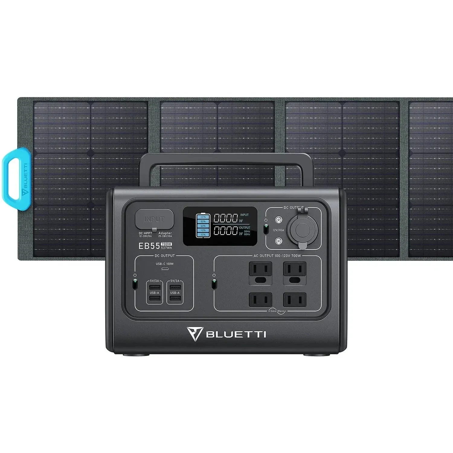 BLUETTI EB55 Portable Power Station | 700W 537Wh | Portable Lithium Battery for ...