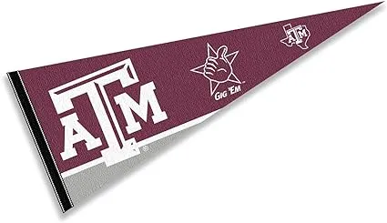 College Flags & Banners Co. Texas A&M Aggies Gig Em Logo Pennant