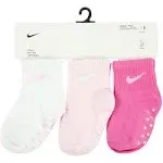 Nike Core Swoosh Baby Gripper Socks Box Set (3 Pairs)