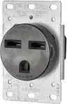 Leviton 30 Amps 250 Volt Black Outlet 6-30R 1 PK