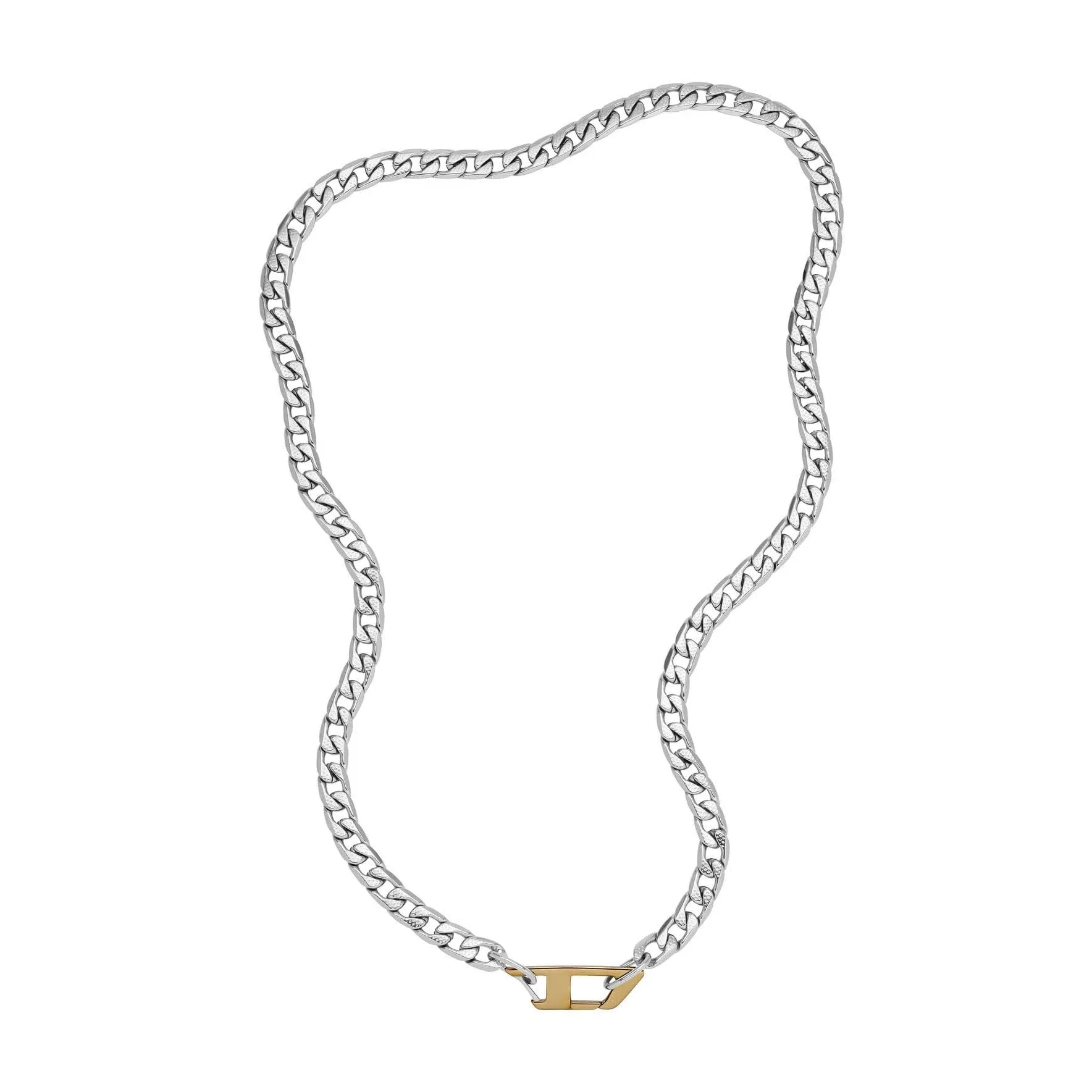 Diesel | Dx1343 logo-plaque necklace - Silver | Realry