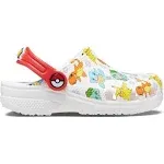 Crocs Toddler Classic Pokemon Clog - 207754-94S White/Multi