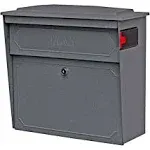 Mail Boss Townhouse Wall Mount Locking Mailbox Granite