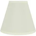 Aspen Creative 32473 Transitional Hardback Empire Shaped Spider Construction Lamp Shade in Off White, 8" wide (4" x 8" x 7")