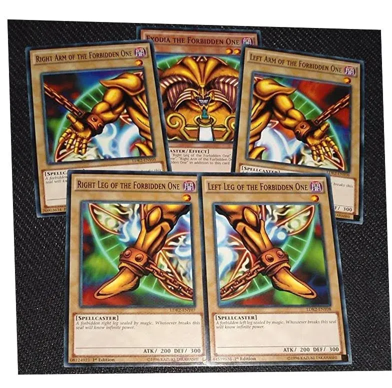 Exodia The Forbidden One - YuGiOh Legendary Decks II Yugi's God Card Complete Set ...