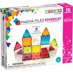 MAGNA-TILES Stardust 15-Piece Magnetic Construction Set