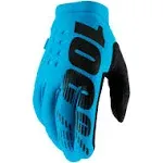 100% Brisker Gloves-Turquoise XL