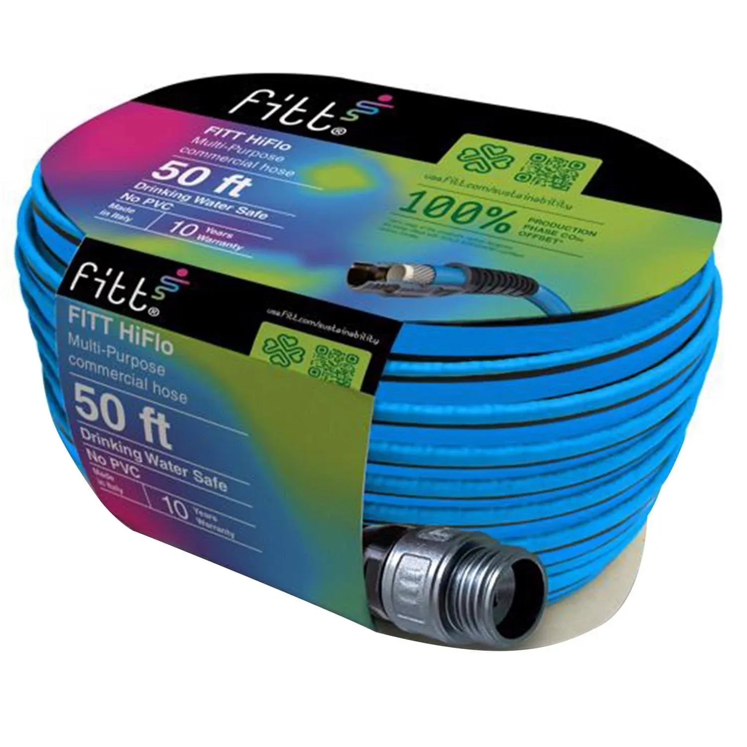 Fitt HiFlo Medium Duty Commercial Grade Lightweight Garden Hose