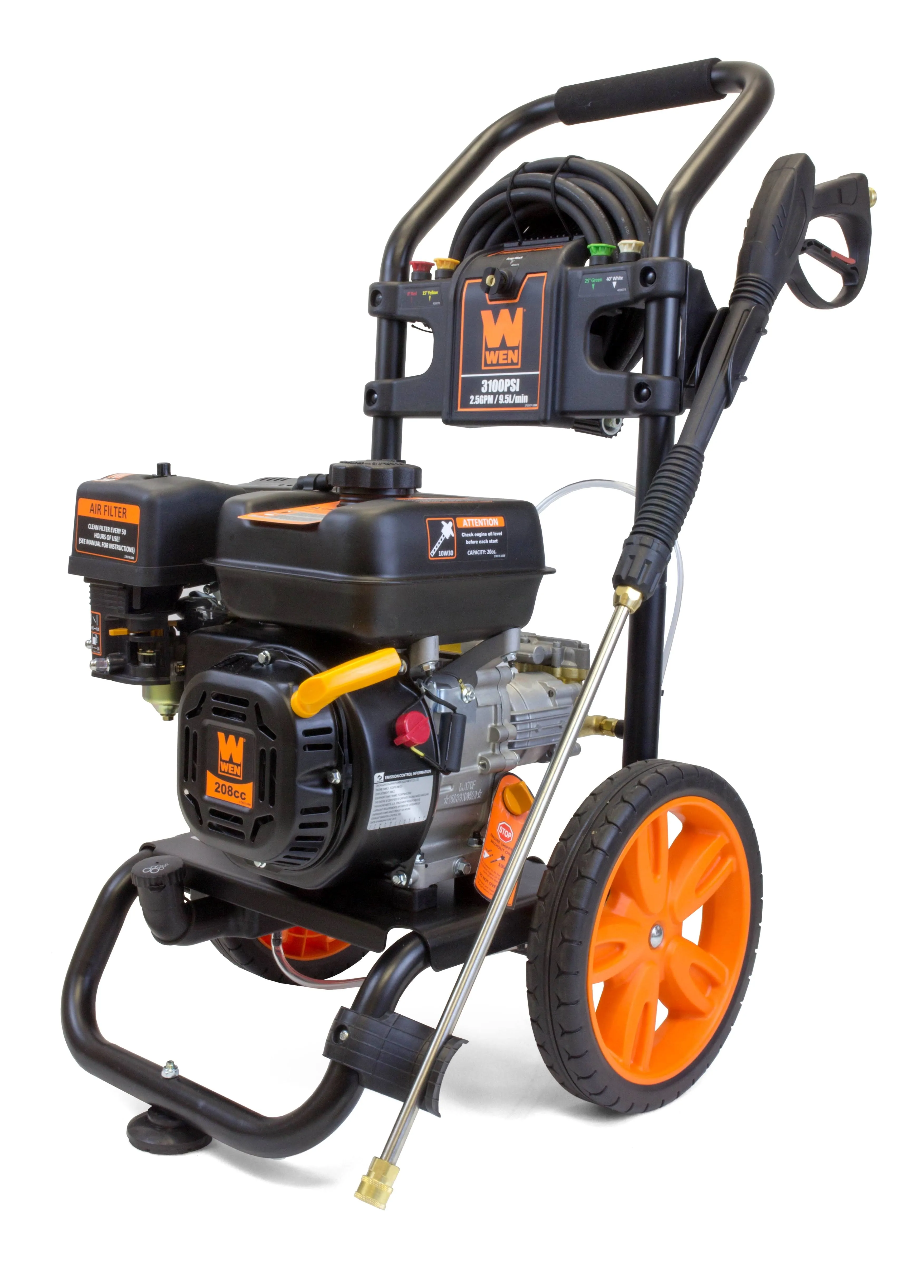 WEN PW3200 Gas-Powered 3200 PSI 208cc Pressure Washer, Carb Compliant