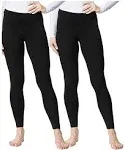 32 Degrees Ladies' Base Layer Heat Pant 2-Pack (xl, Black)