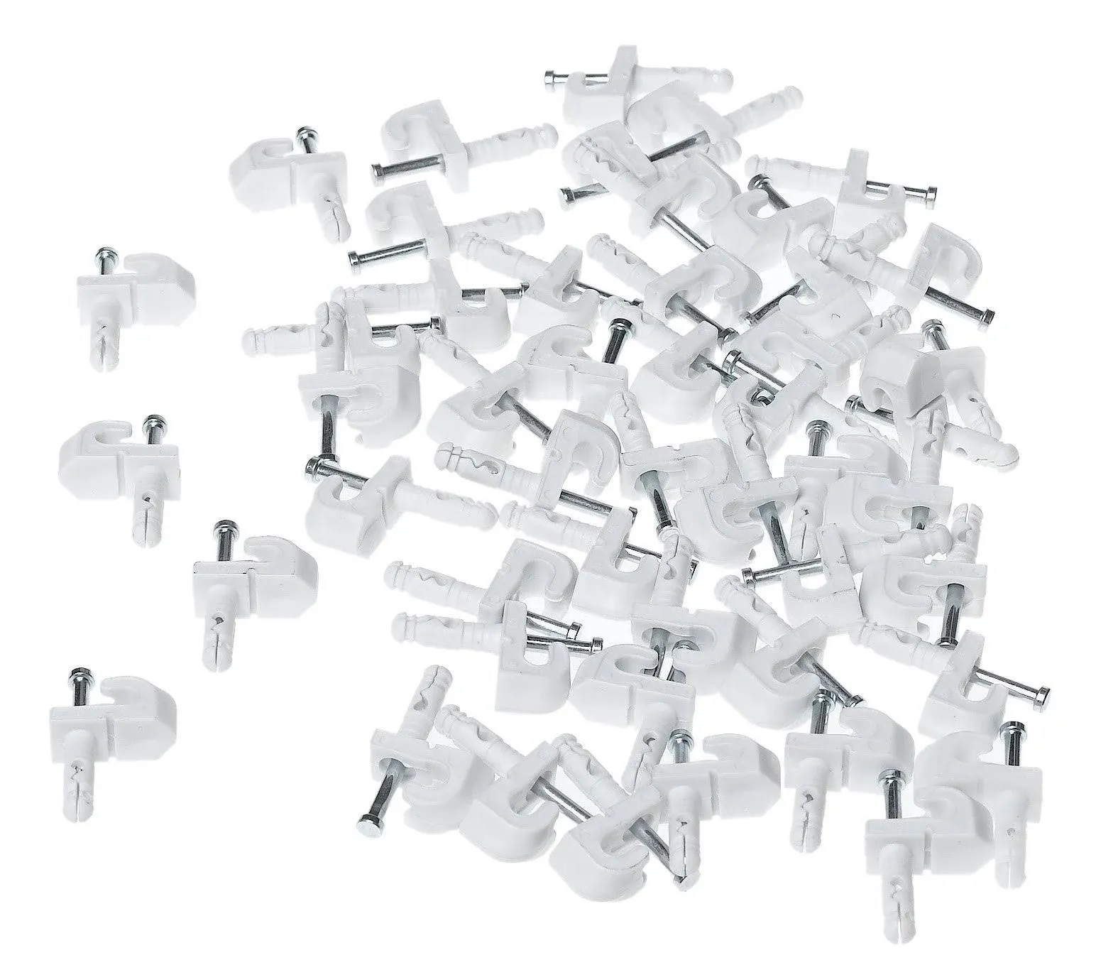 ClosetMaid 1770 SuperSlide 6.3 mm. Preloaded Back Wall Clips White