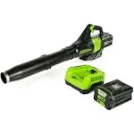 Greenworks 80V Pro Axial Blower with 2.5Ah Battery and Charger BL80L2510