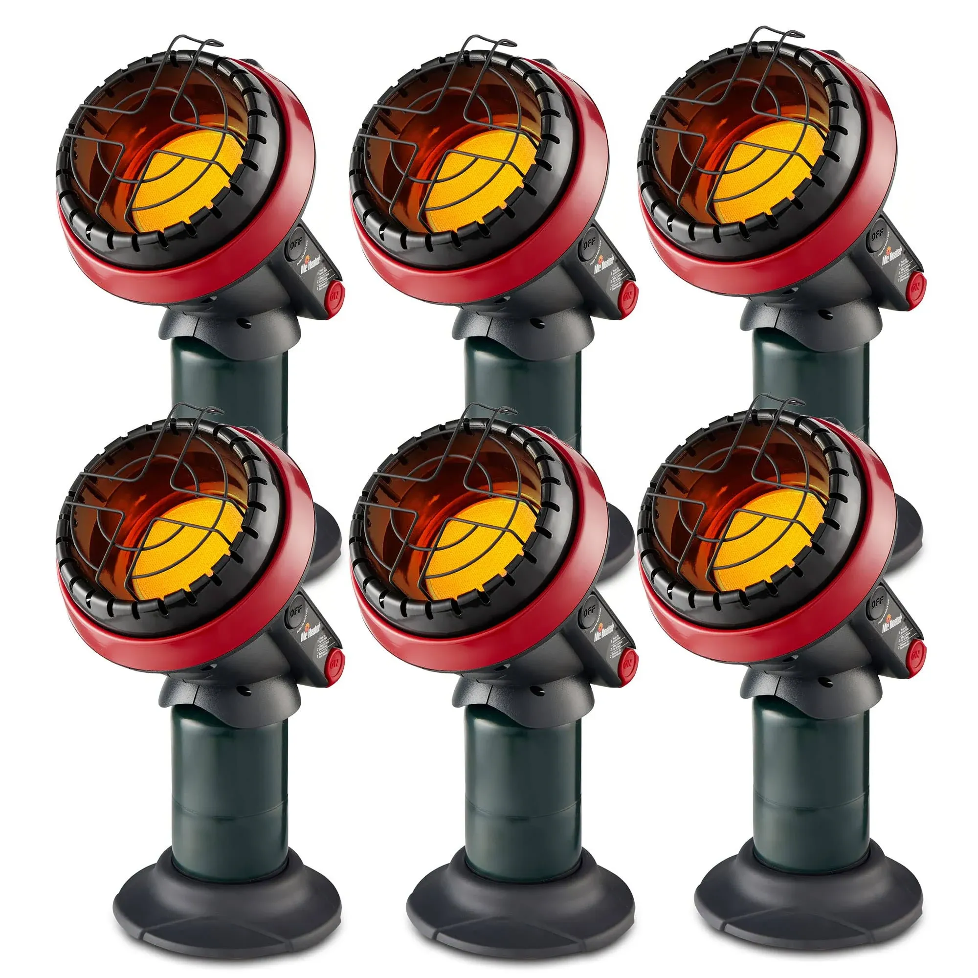 Mr Heater 3800 BTU Indoor Outdoor Portable Little Buddy Propane Heater (6 Pack)