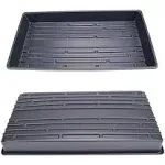 Living Whole Foods 10 Plant Growing Trays (No Drain Holes) - 20" x 10" - Perfect Garden Seed