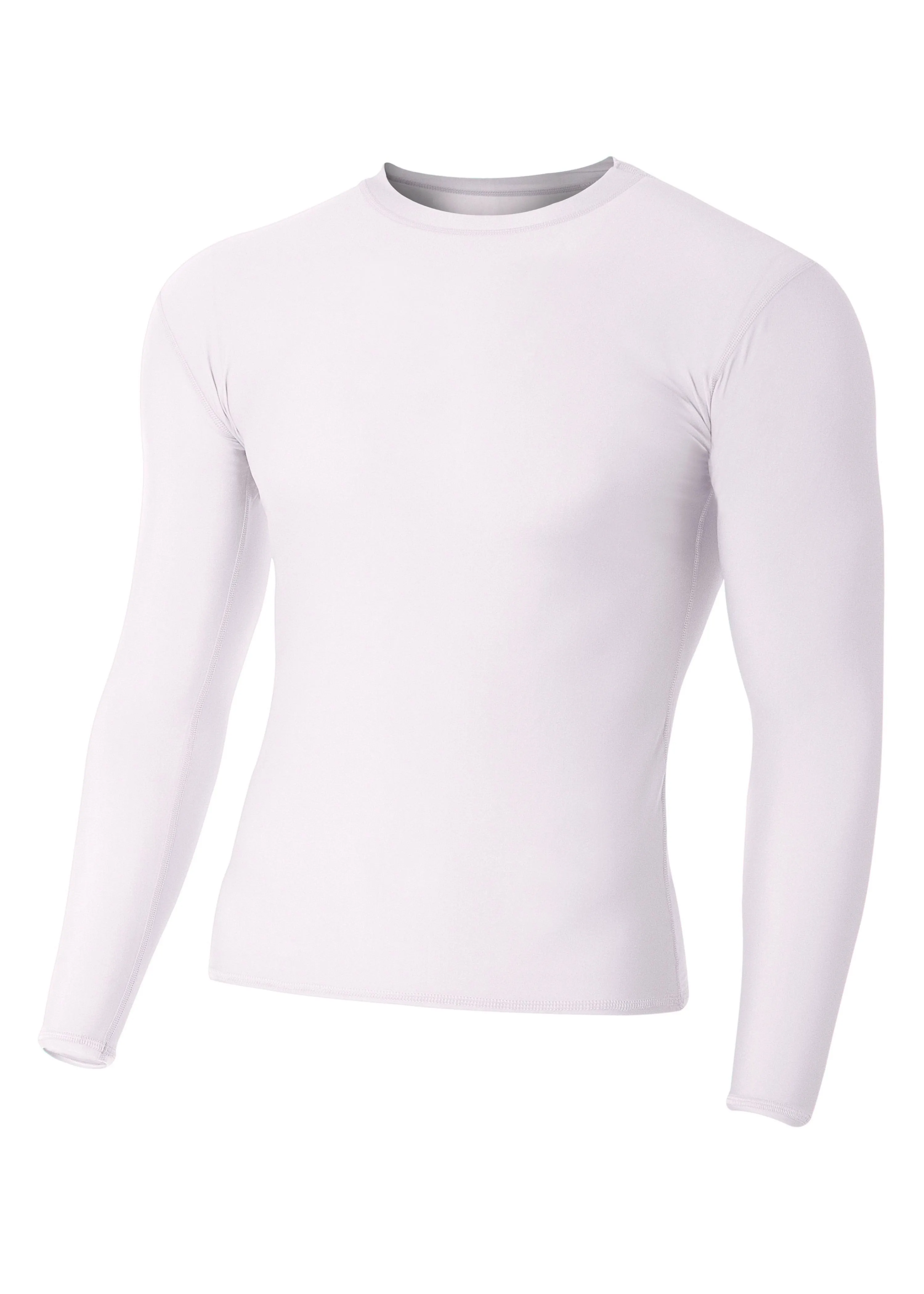 A4 Youth 80% Polyester / 20% Spandex Long Sleeves Compression Crew NB3133 S-XL