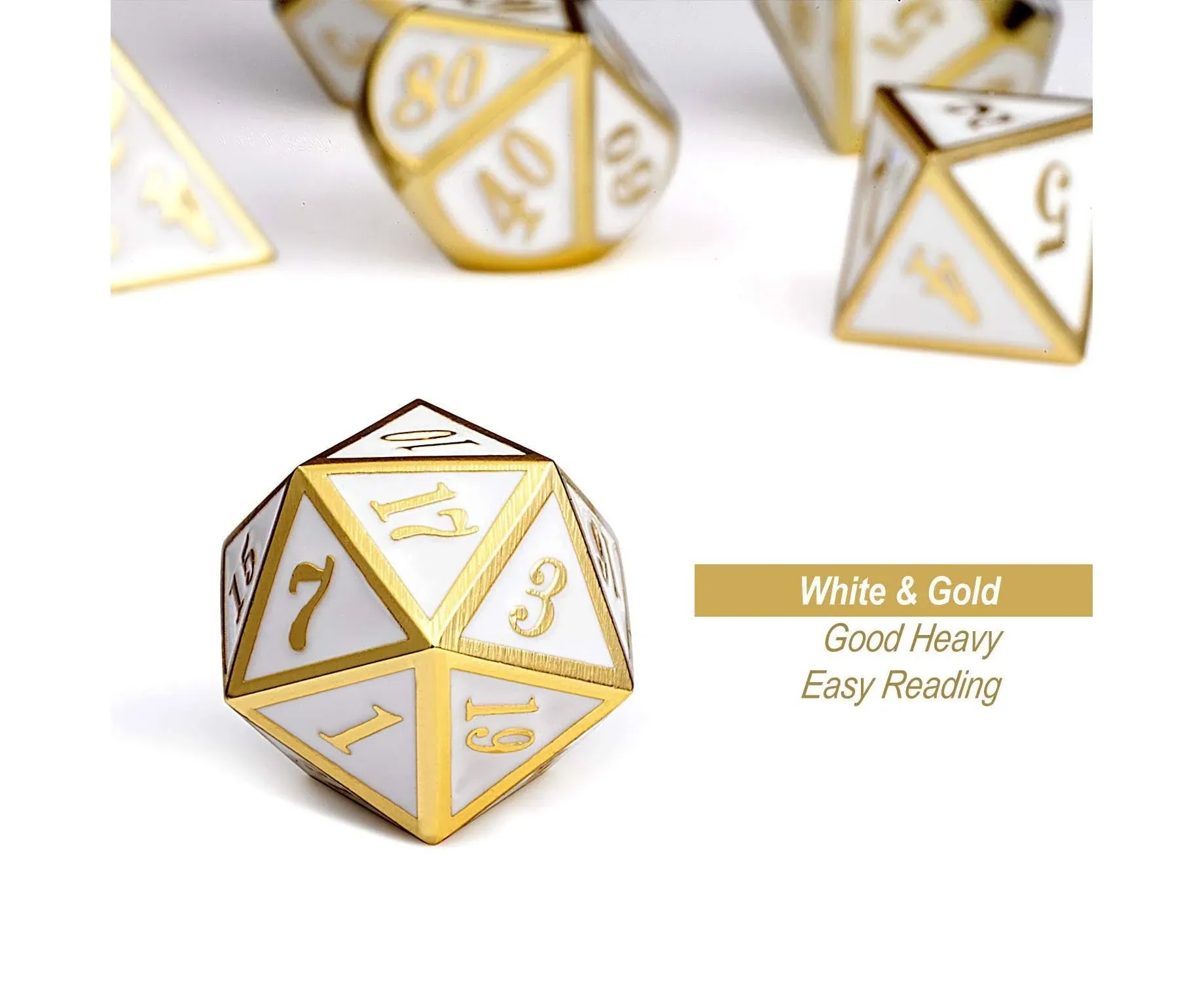 DNDND White Dice Sets