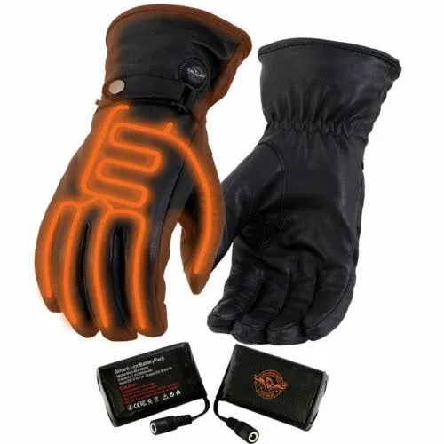 Milwaukee Leather Men's Gel Padded Palm Fingerless Motorcycle Hand Gloves