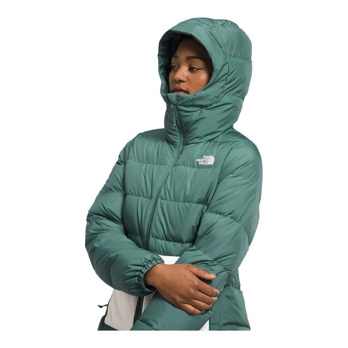 The North Face Women's Gotham Insulated Jacket, Dark Sage/Gardenia White, Small