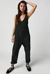 Free People High Roller Jumpsuit Mineral Black