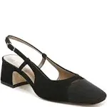 Sam Edelman Tarra Soft Silver/Black Slingback Heels I2694S2903