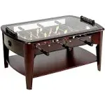 Barrington 42” Foosball Coffee Table with Accessories - Brown