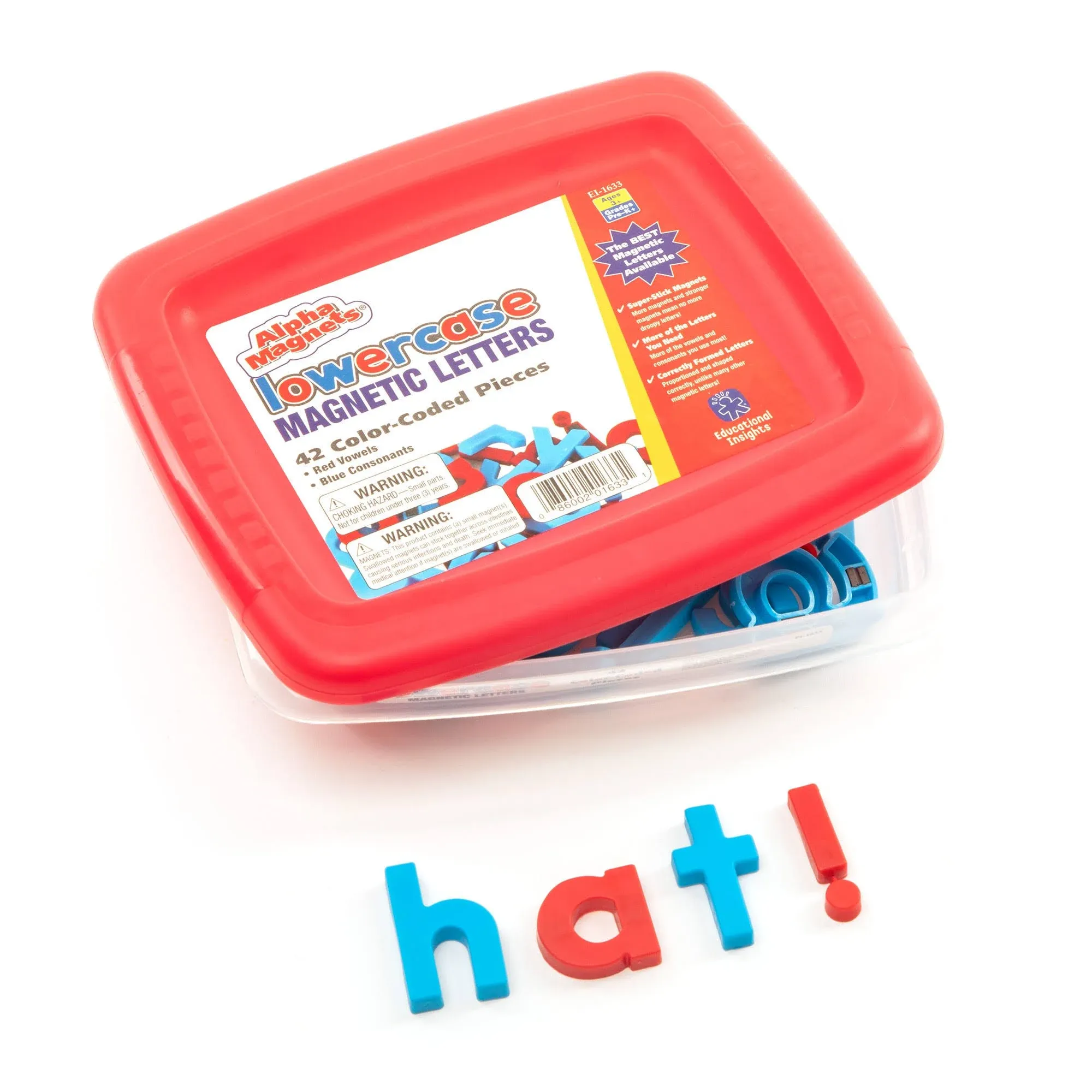 Educational Insights AlphaMagnets - Color-Coded Lowercase (42 Pieces)