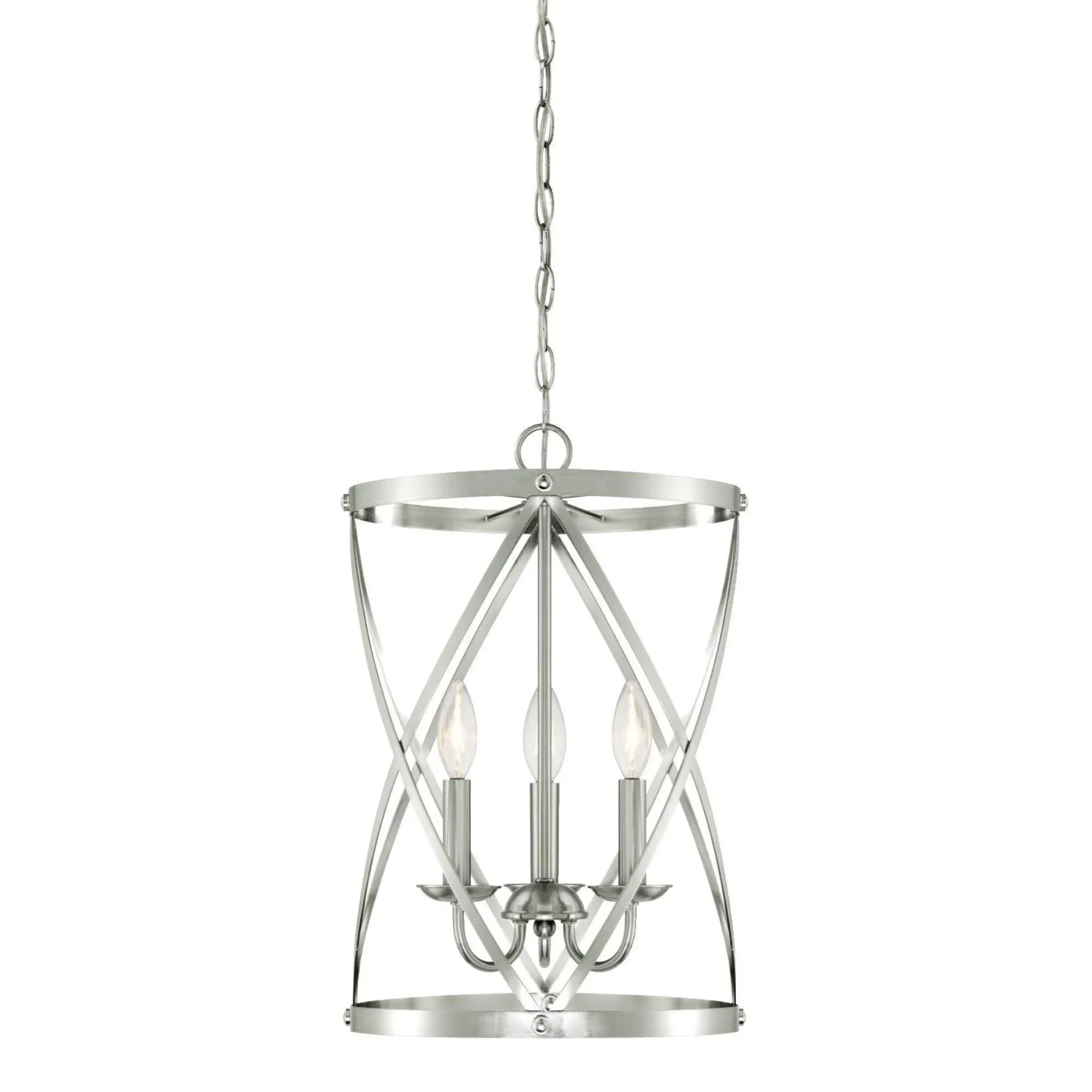 Westinghouse Isadora Three-Light Indoor Chandelier, Brushed Brushed Nickel