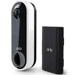 Arlo Essential AVD2001-1SCNAS Wire-Free Video Doorbell HD with 2 Rechargeable