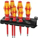 Wera - 5006145001 Kraftform Plus 160i/6 Insulated Professional Screwdriver Set, 6-Piece