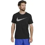 New Nike Men&#039;s Dri-fit Logo Training Top t-Shirt M Black M0720