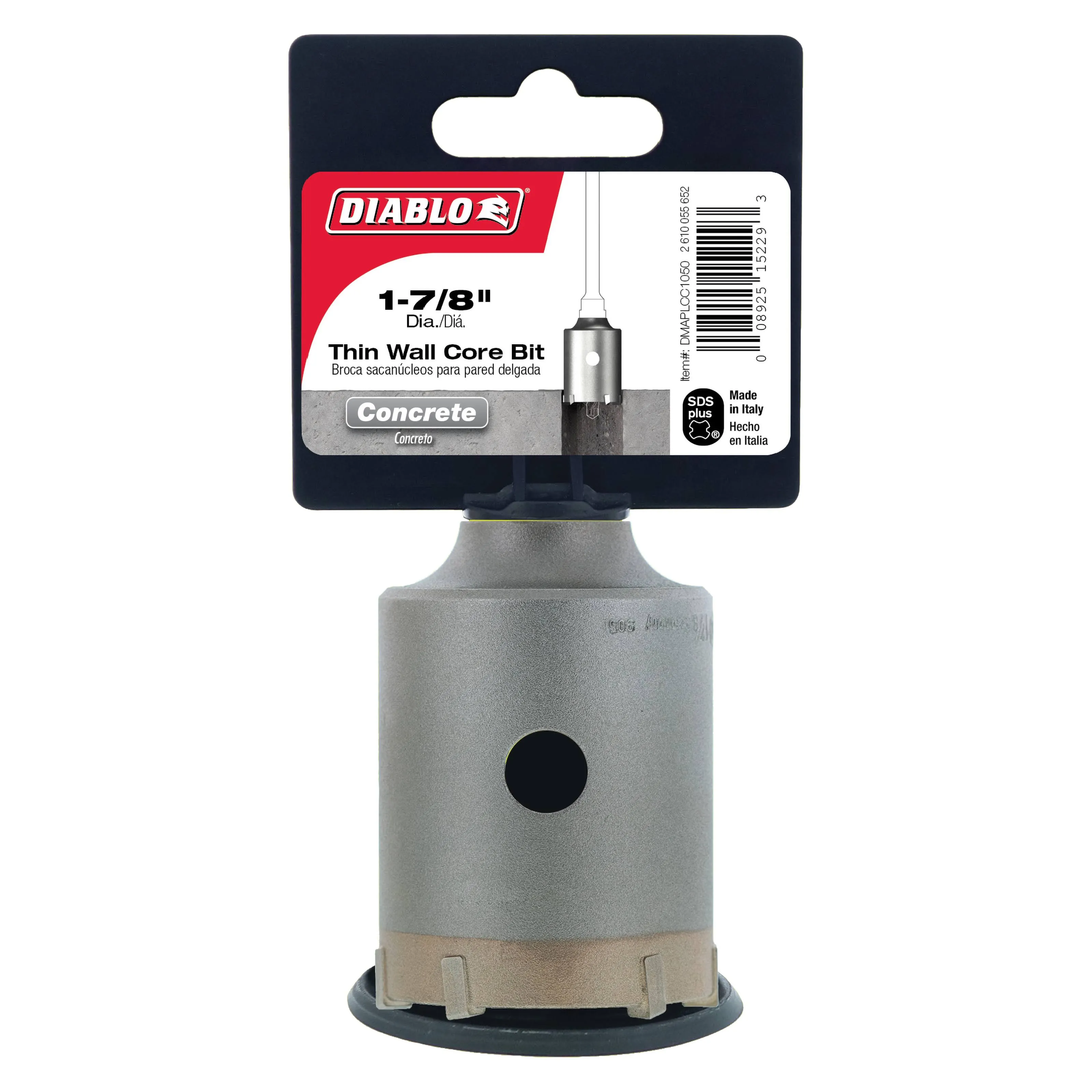 Diablo DMAPLCC1050 1-7/8 in SDS-Plus Thin Wall Carbide Tipped Core Bit