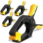 6 Inch Spring Clamps Heavy Duty - 4 Pack Large Plastic Clamps for Woodworking, C