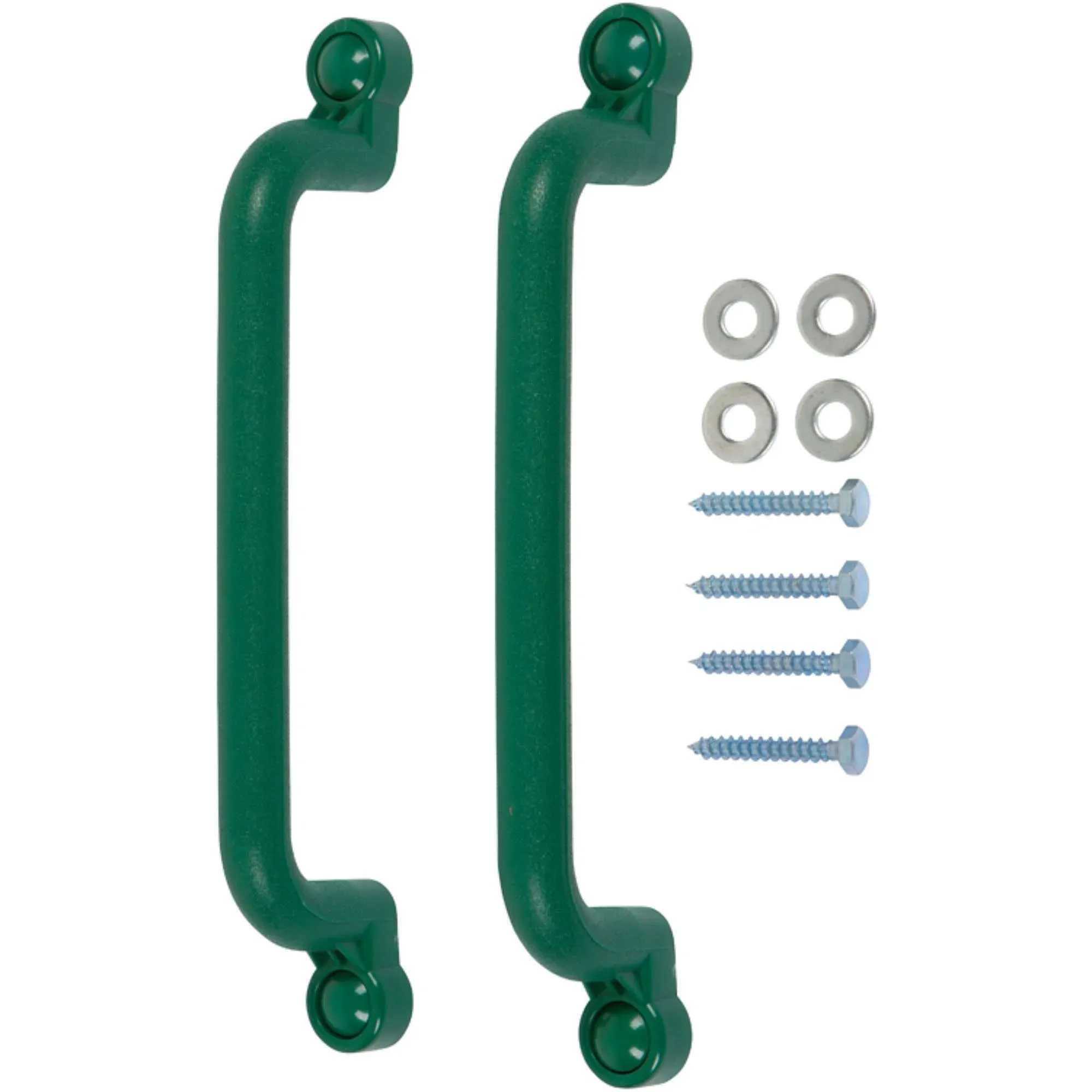 Swing Set Stuff Playground Handles with SSS Logo Sticker, Green, 13"