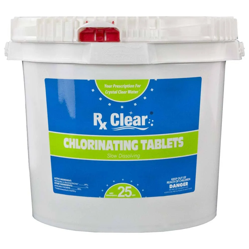 RX Clear 3" Stabilized Chlorine Tablets - 25 lbs.