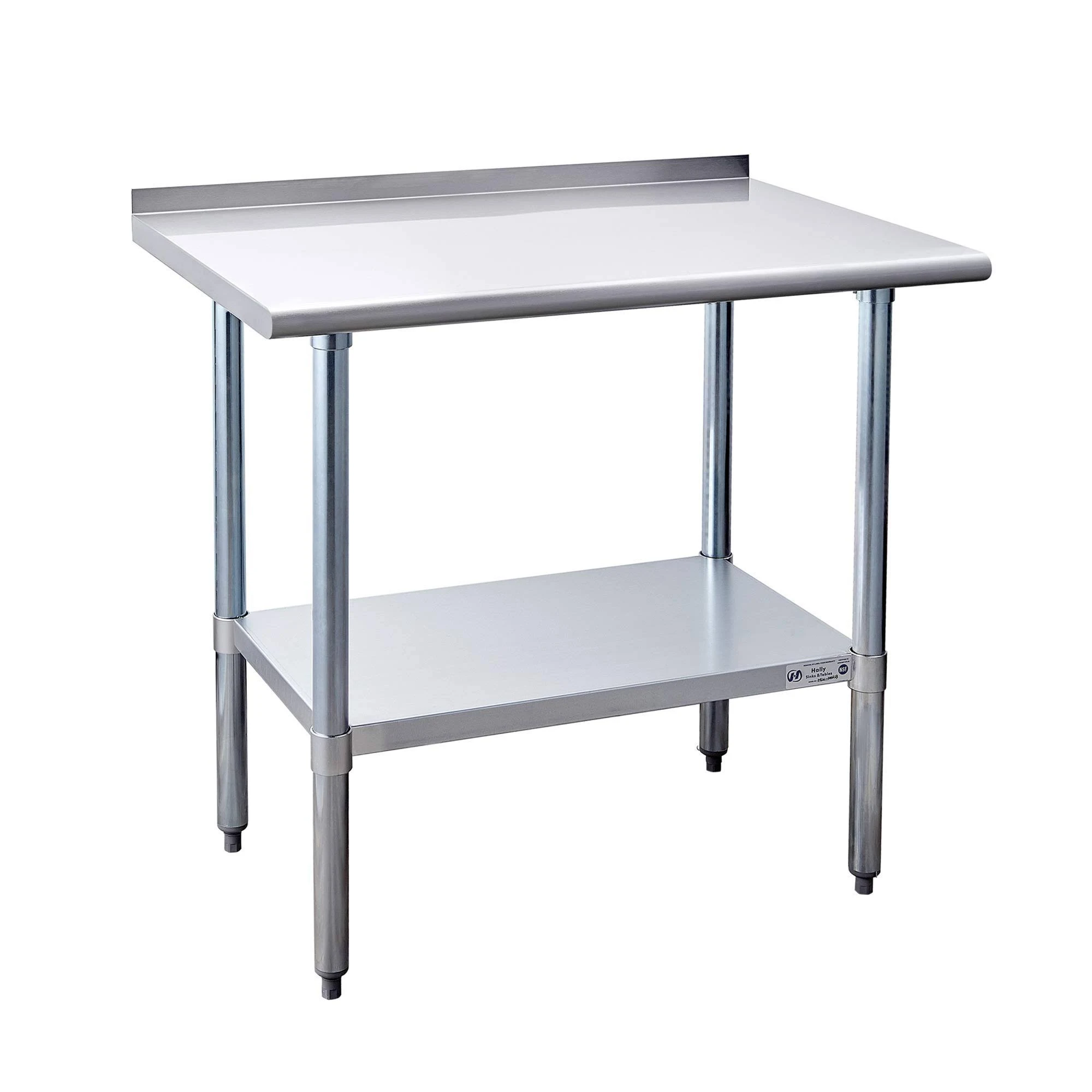 NSF 24 x 30 Inches Heavy Duty Stainless Steel Work Table Durable Safe Restaurant