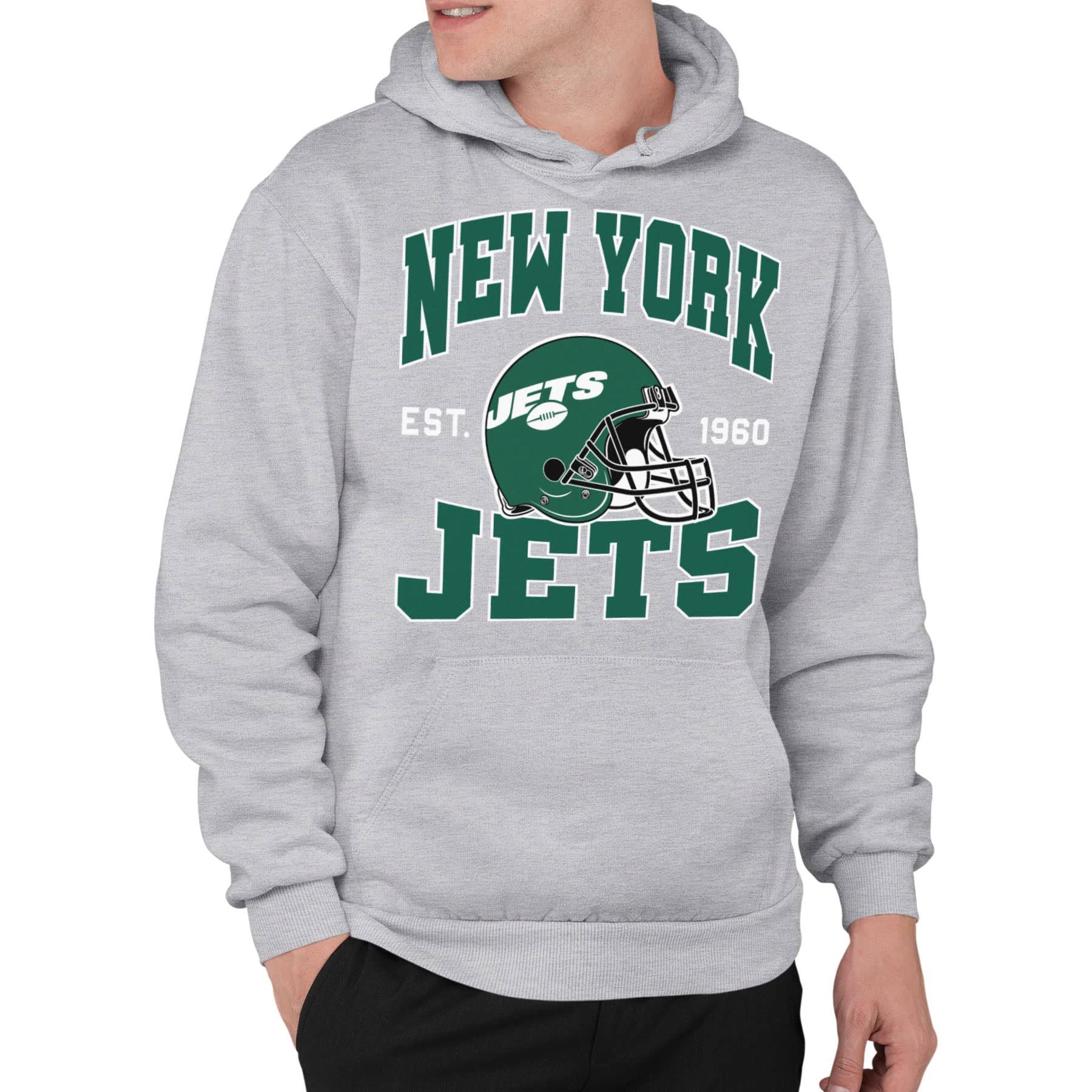 Clothing x NFL - New York Jets - Team Helmet - Unisex Adult Pullover Fleece H...