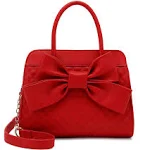 Purses for Women, Purse with Bow - Red