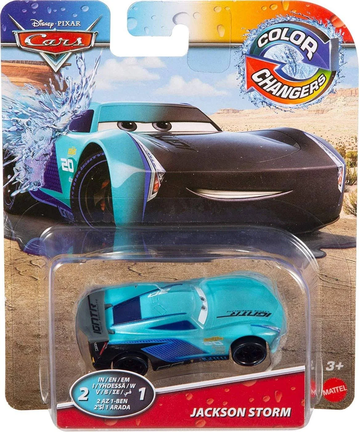 Disney Pixar Cars Jackson Storm 2 in 1 Color changer 