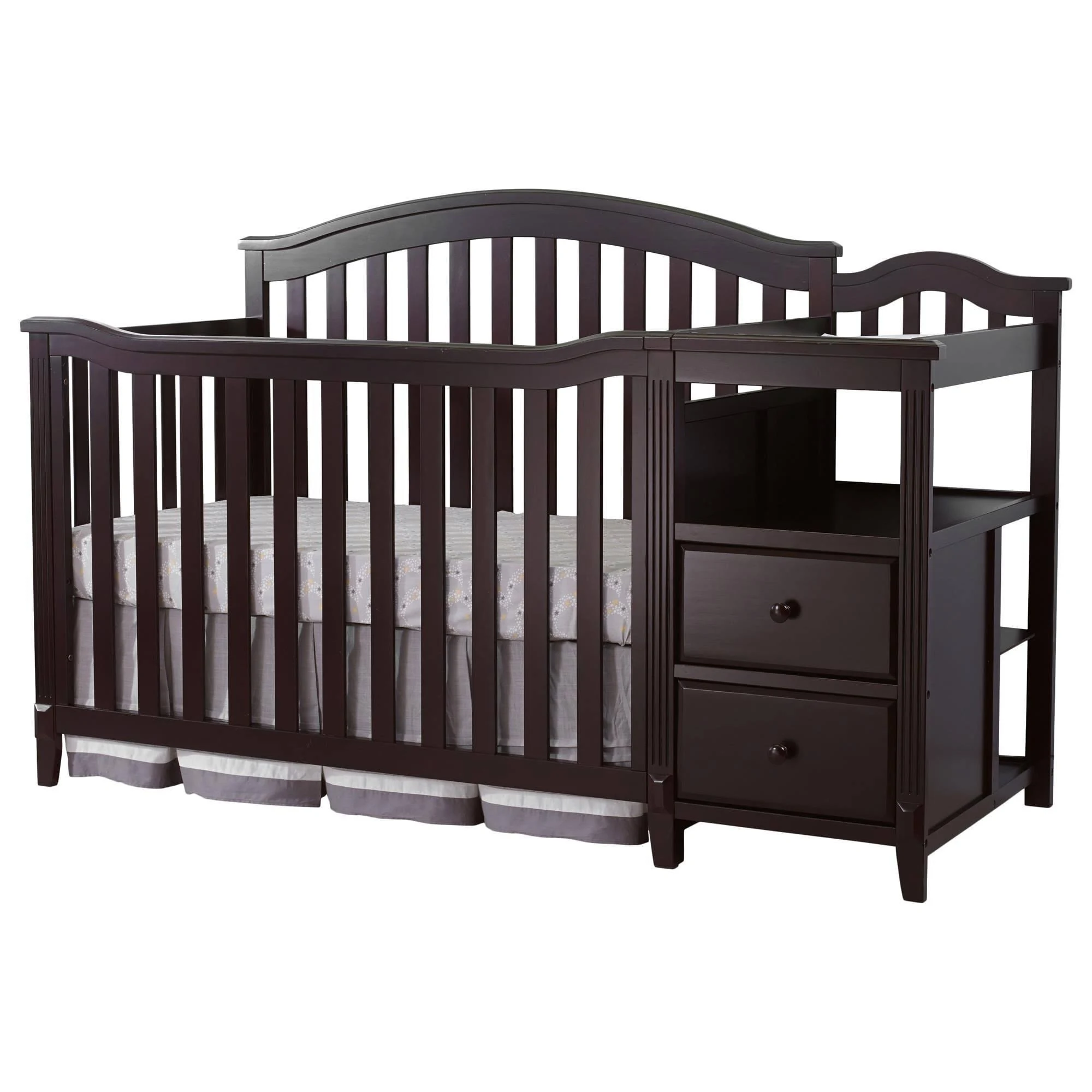 Sorelle Berkley Crib and Changer - Espresso