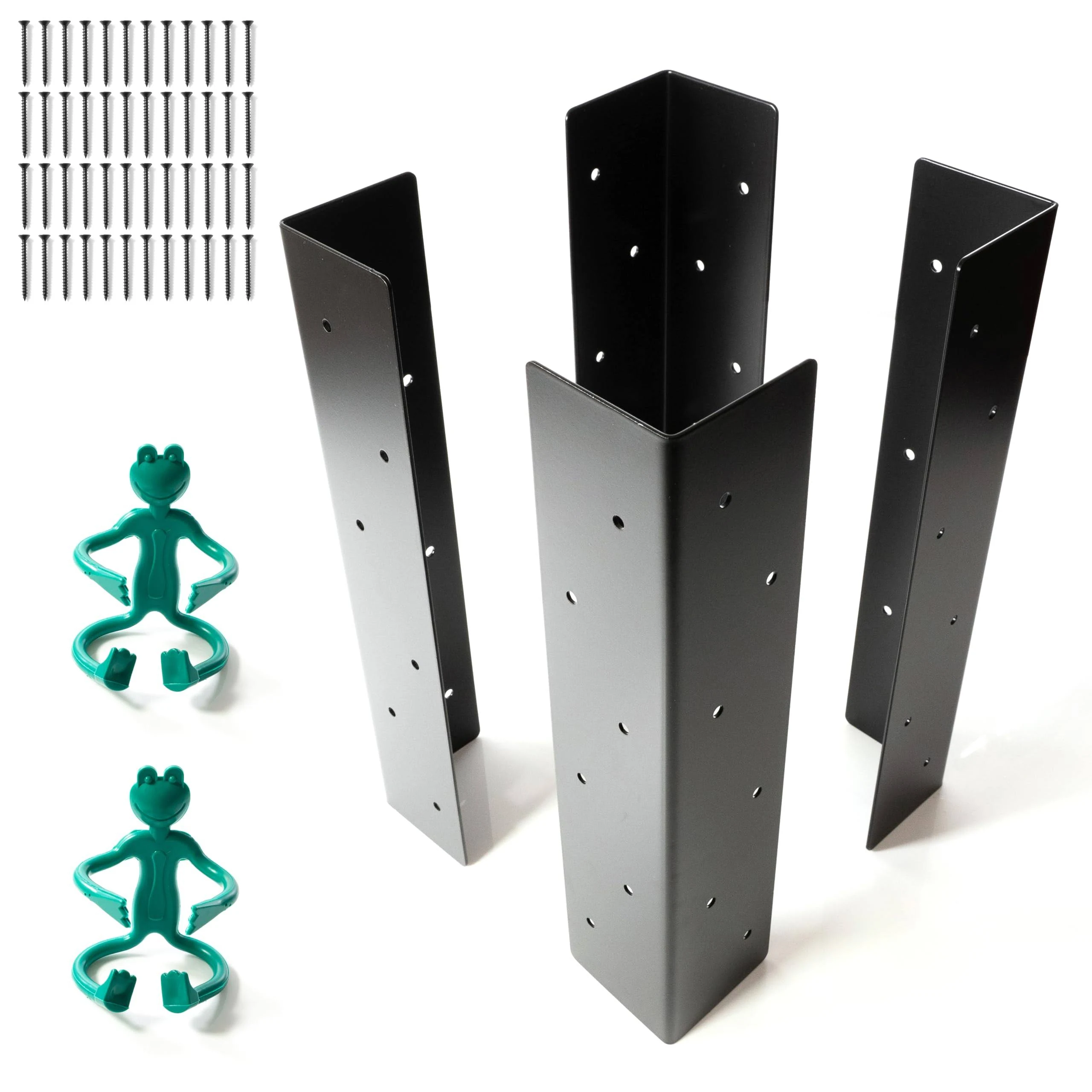 SHERFIRE 15 in (38 cm) Corner Brackets for Raised Garden Bed, 4 Pack - Decorati