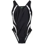 Speedo Women's Swimsuit One Piece Creora Highclo Quantum Splice High Cut Solid