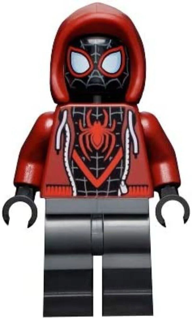 Lego Superheroes Spider-Man: Miles Morales Minifigure Skateboard Web Blasts Cape