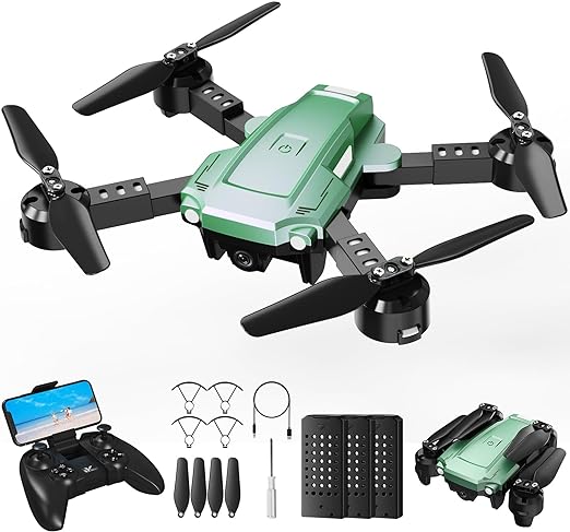 ATTOP Drone with Camera for Kids, 1080P FPV Drone w/3 Batteries for 30 Mins Flight Toy Drone for Boys & Girls, 1-click to Fly/Land/Return/Share, Stable for Indoor Foldable for Outdoor